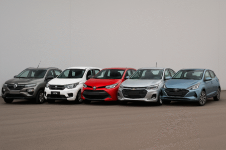 Top 5 Carros de Passeio Mais Econômicos Top 5 Carros de Passeio Mais Econômicos