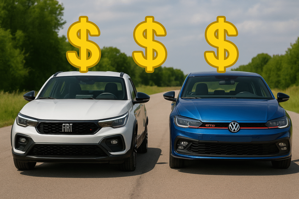 Fiat Fastback Abarth e VW Polo GTS esportivos no Brasil