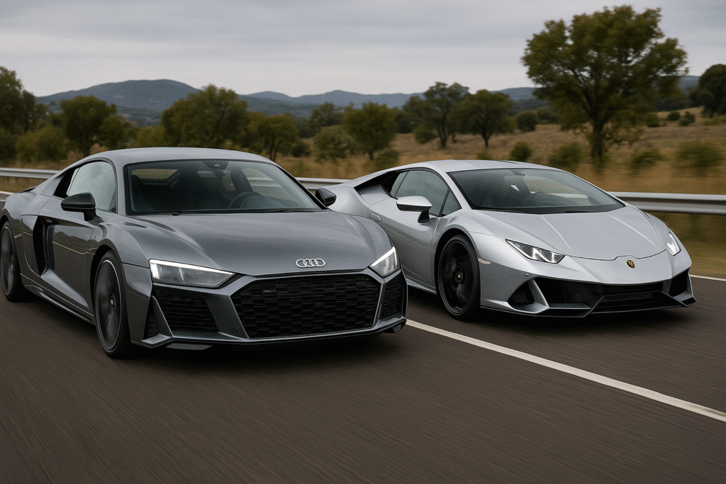 Audi R8 e Lamborghini Huracán