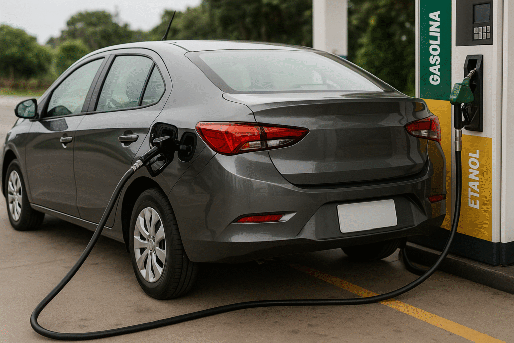 Comparativo com Gasolina e Etanol